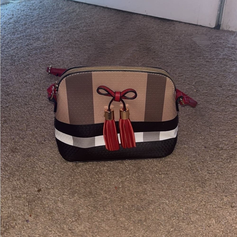 Stylish Tan and Black Women's Bag